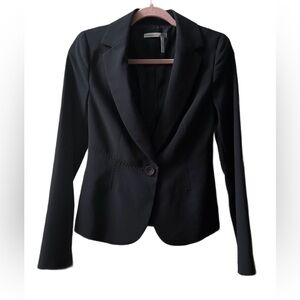 Classiques Entier Single Button Black Suit Jacket